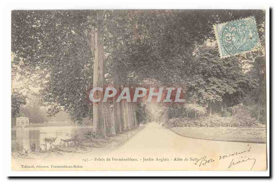 Palais de Fontainebleau - Jardin Anglais - Allée de Sully