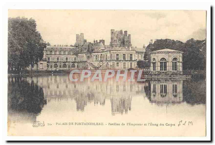 Schloss Fontainebleau — Pavillon des Kaisers und Teich der Karpfen — SLM