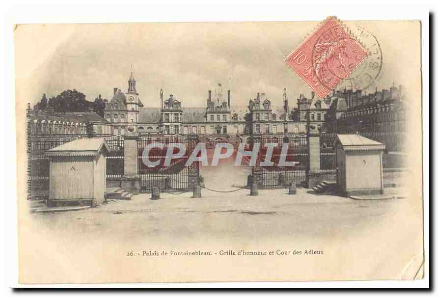 Palazzo di Fontainebleau — Griglia d'onore e Cortile degli Addii — Tullhaut (Ph. Melon) n°26