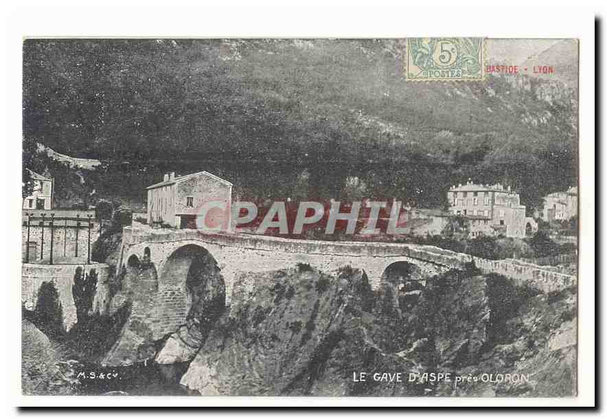 El Gave d'Aspe cerca de Oloron — Bastiège - Lyon - Anverso