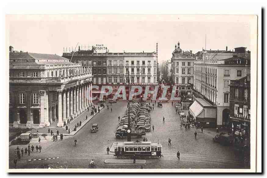 Bordeaux CPA Le grand Theatre et la place de la Comedie