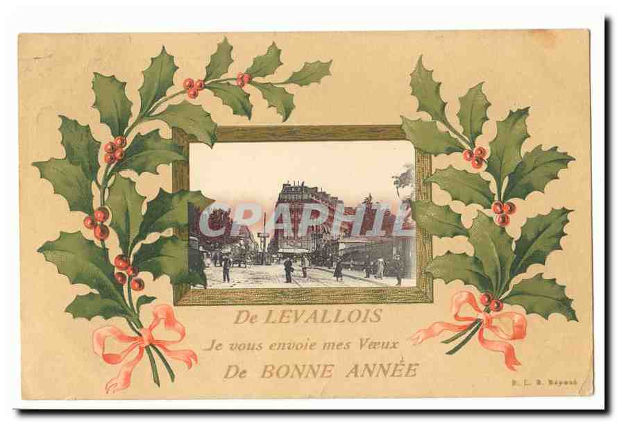 Levallois CPA Je vous envoie mes voeux de bonne annee