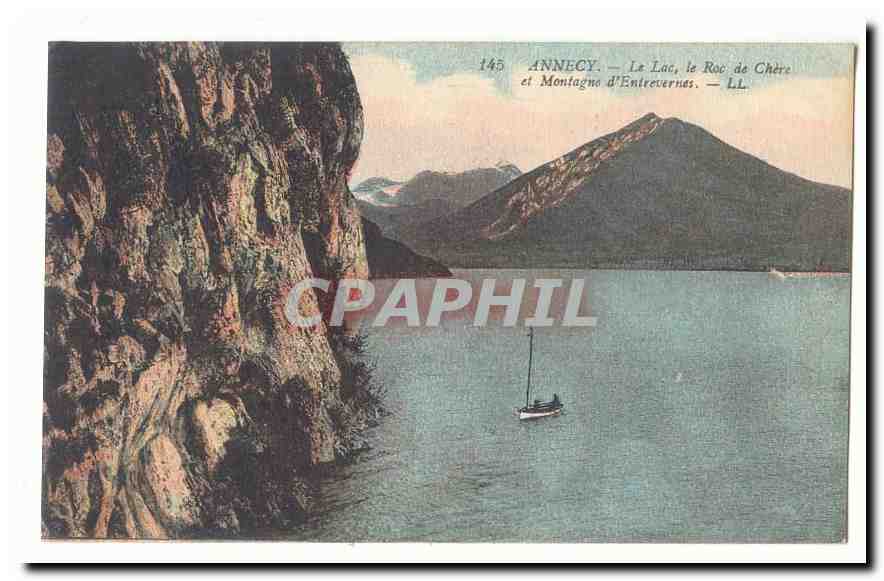 Annecy — Le Lac, le Roc de Chère et Montagne d'Entrevernes — LL — n° 145