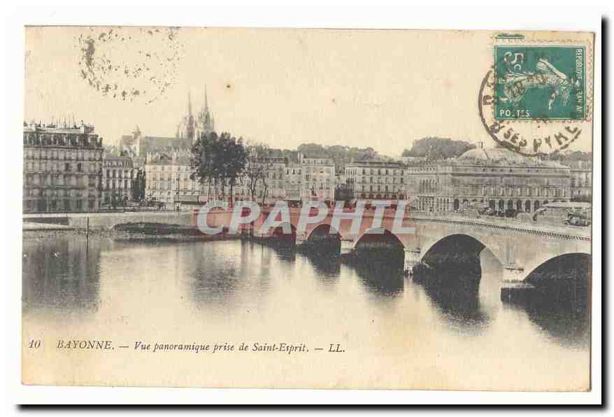 Bayonne CPA Vue panoramique prise de Saint Esprit