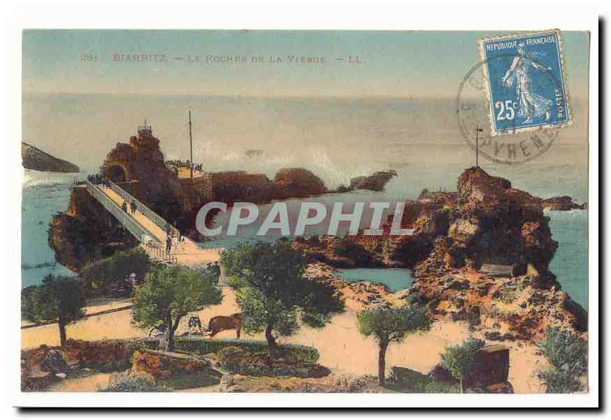 Biarriitz CPA Le rocher de la Vierge