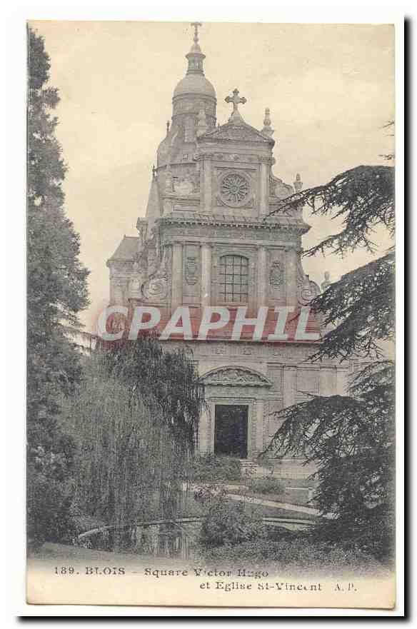 Blois CPA Square Victor Hugo et eglise St Vincent