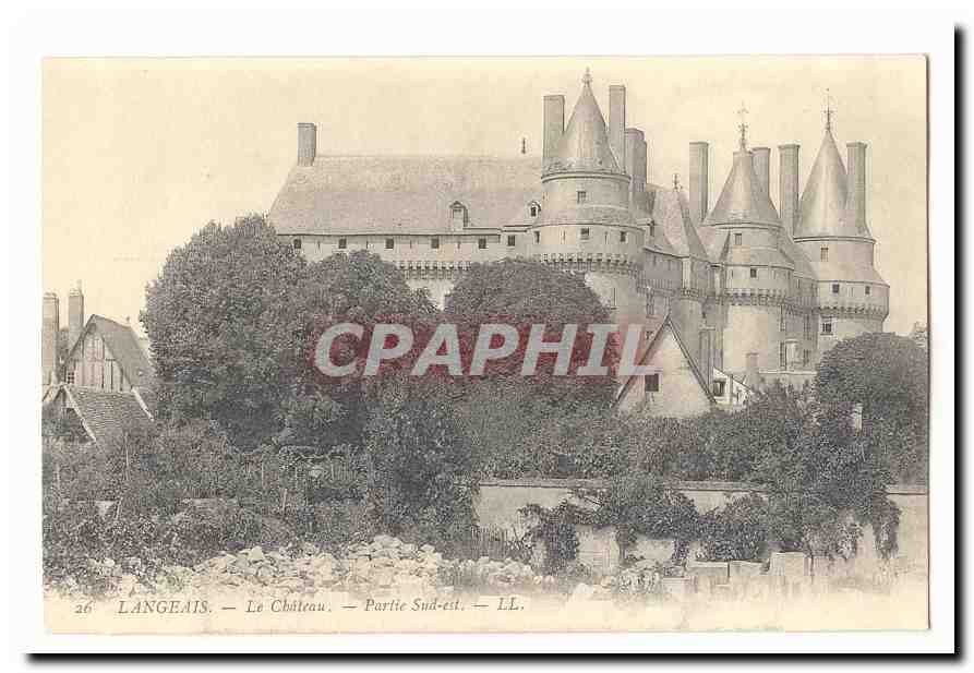 Langeais CPA Le chateau Partie Sud est