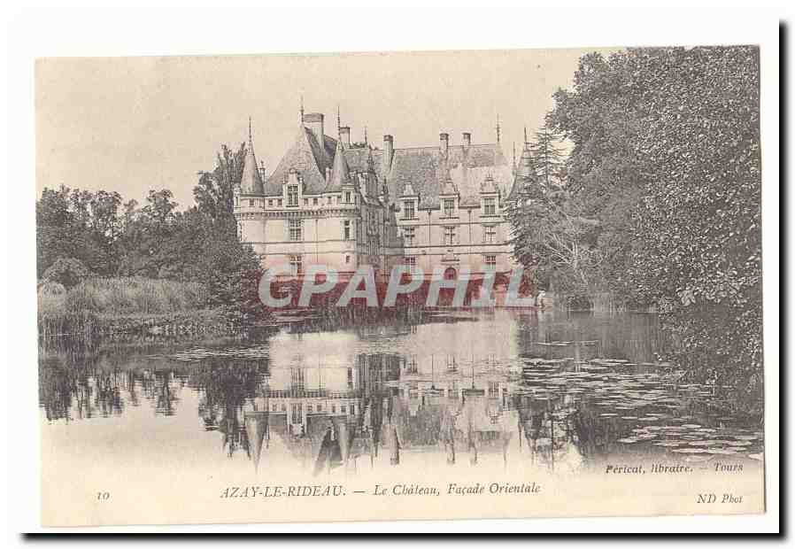 Azay le Rideau CPA Le chateau facade orientale