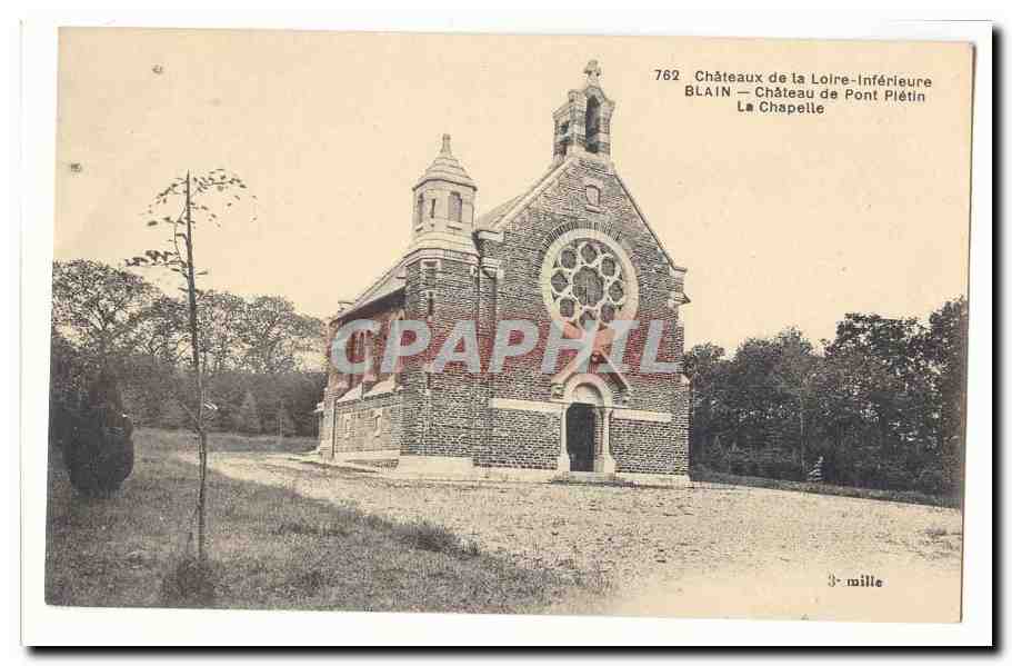 Blain CPA Chateau de Pont Pletin La chapelle