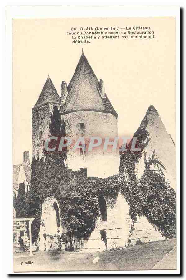 Blain CPA Le chateau Tour du connetable avant sa restauration 