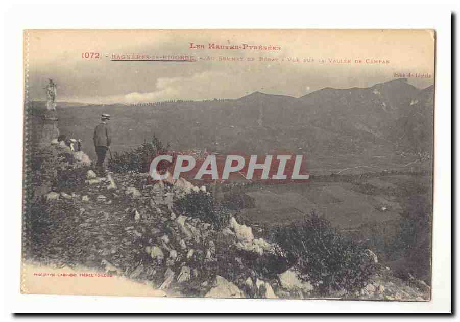 Ragnères-de-Bigorre — Vue sur la Vallée de Campan — Au sommet du Bédat — Les Hautes-Pyrénées