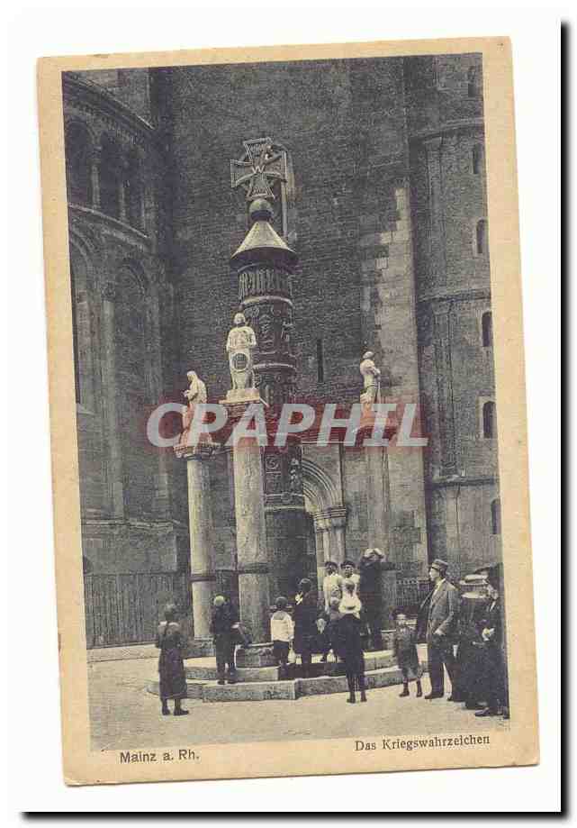 Mainz a. Rh. — Le monument commémoratif du Kriegswahrzeichen — éditeur non visible