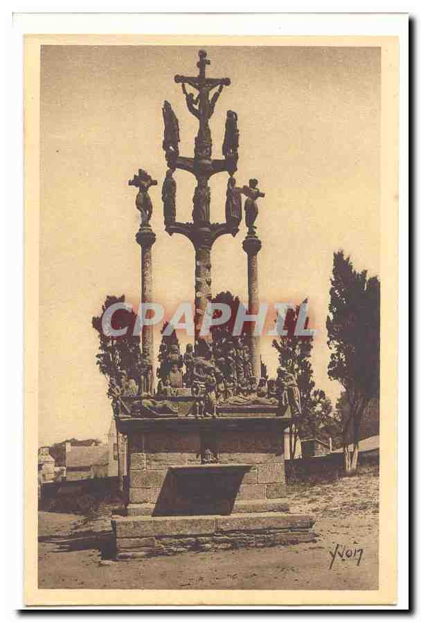 St Thegonnec CPA Le calvaire (1610) cote Nord