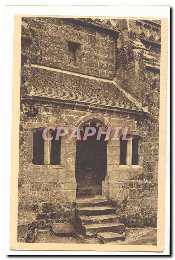 Locronan CPA Eglise 15eme Porte d'entree cote Nord