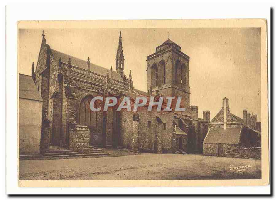 Locronan CPA L'eglise 15eme (cote nord)