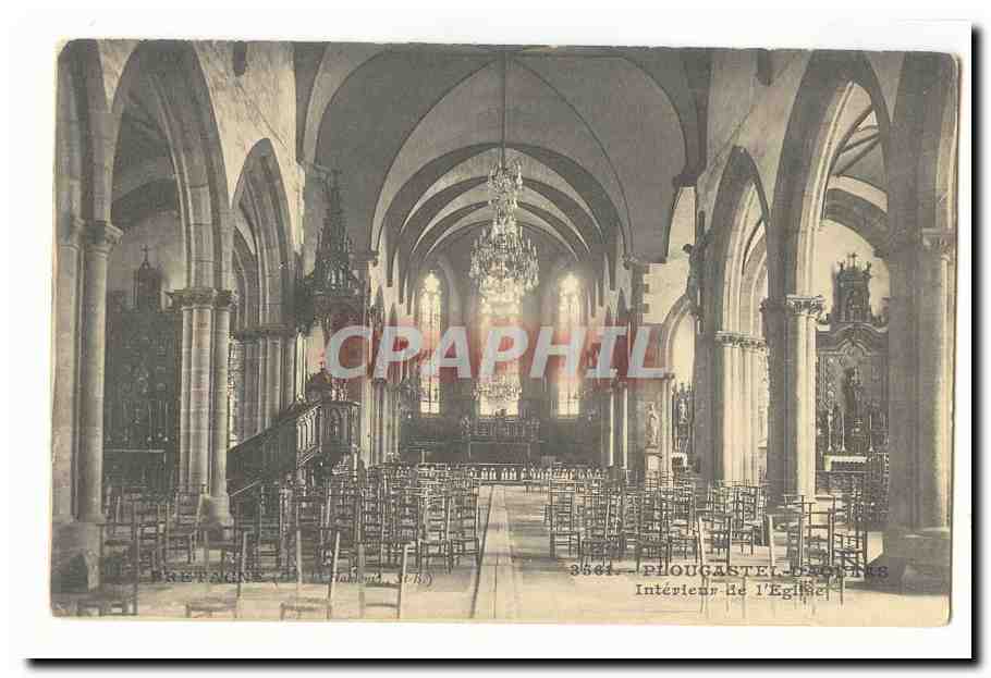 Plougastel DAoulas CPA Interieur de l'eglise
