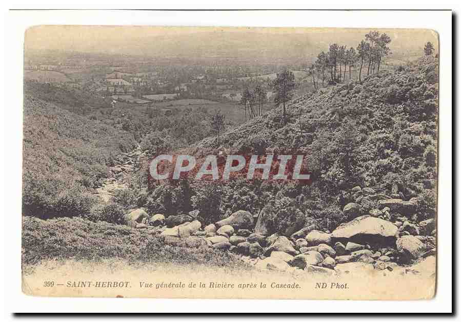 Saint-Herbot — Vue générale de la Rivière après la Cascade — ND Phot.