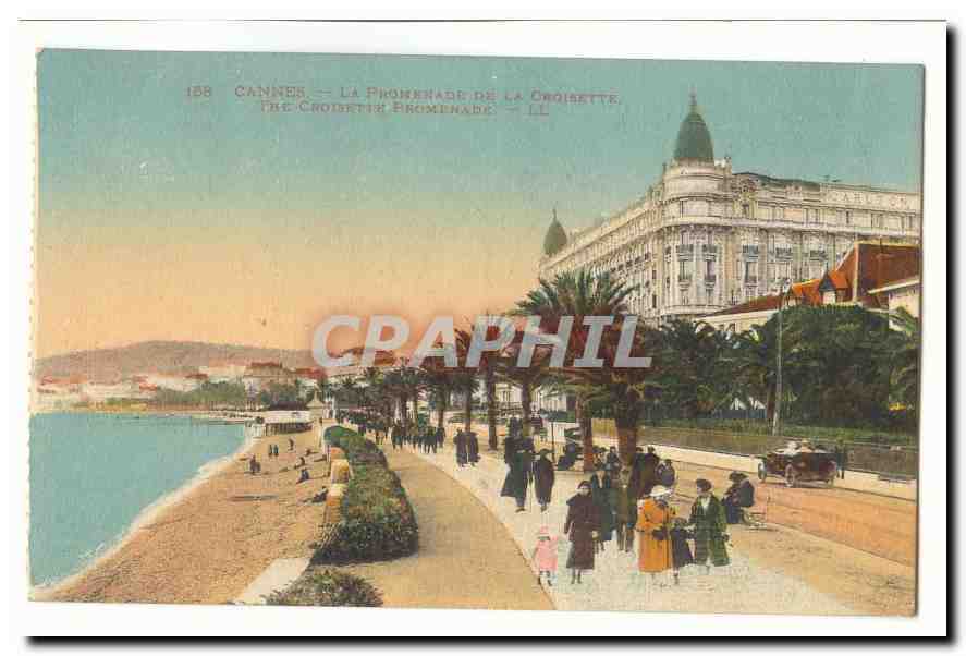 Cannes CPA La promenade de la croisette