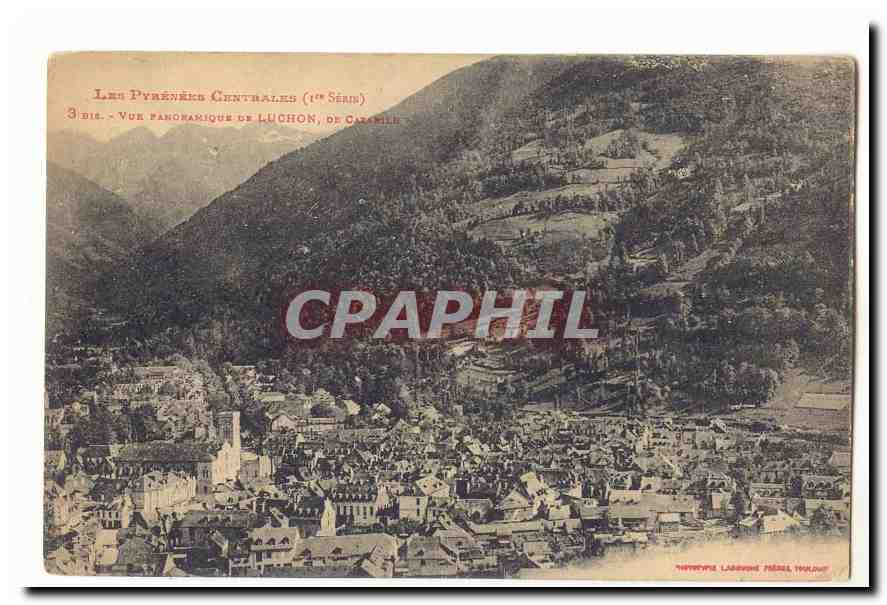 Vue panoramique de Luchon de Cazamilh CPA