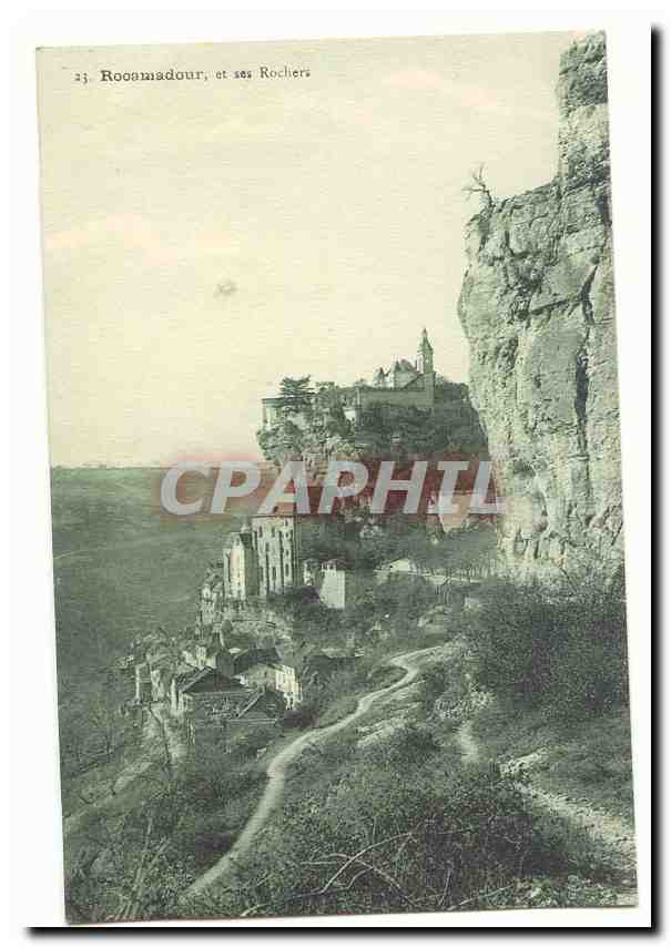 Rocamadour CPA Rochers