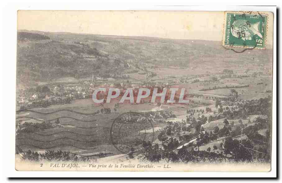 Val d'Ajol CPA Vue prise de la Feuillee Dorothee