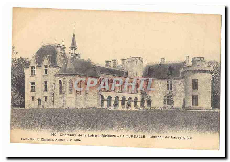 CPA Chateaux de la Loire inferieure La Turballe Chateau de Lauvergnac