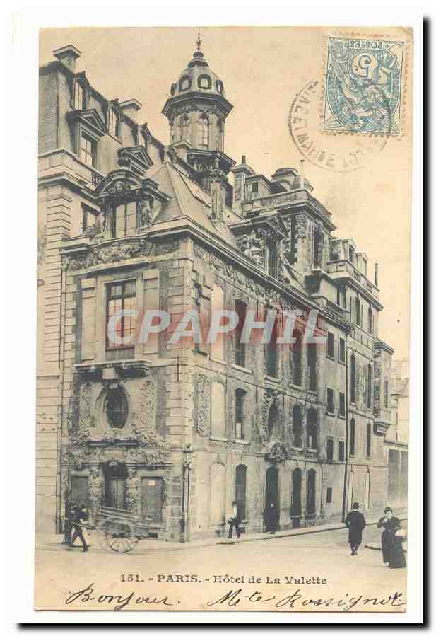 Paris (4eme) CPA Hotel de la Valette