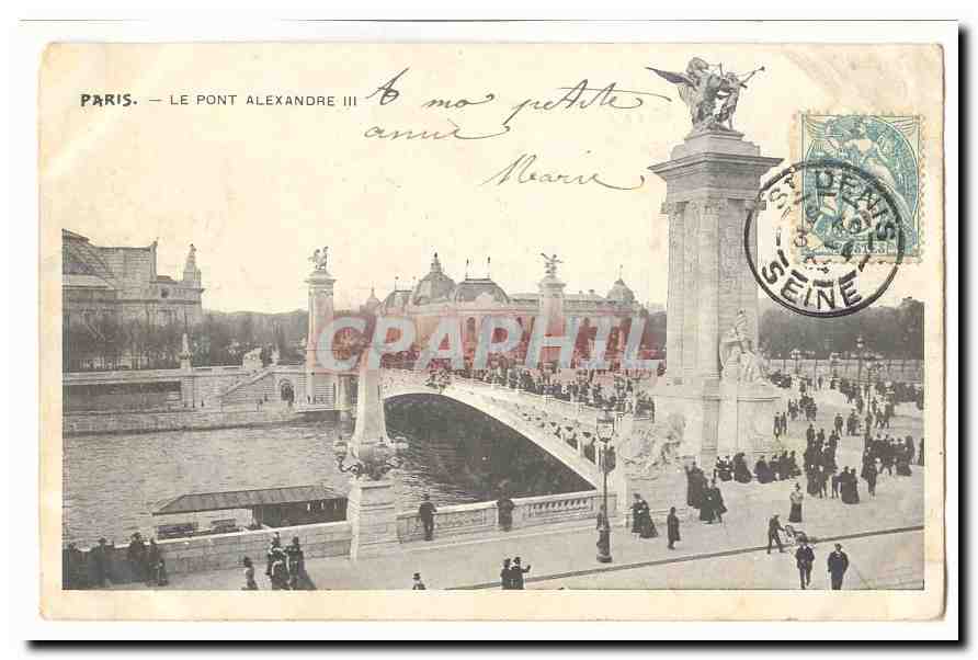 Paris (8eme) CPA Le pont Alexandre III