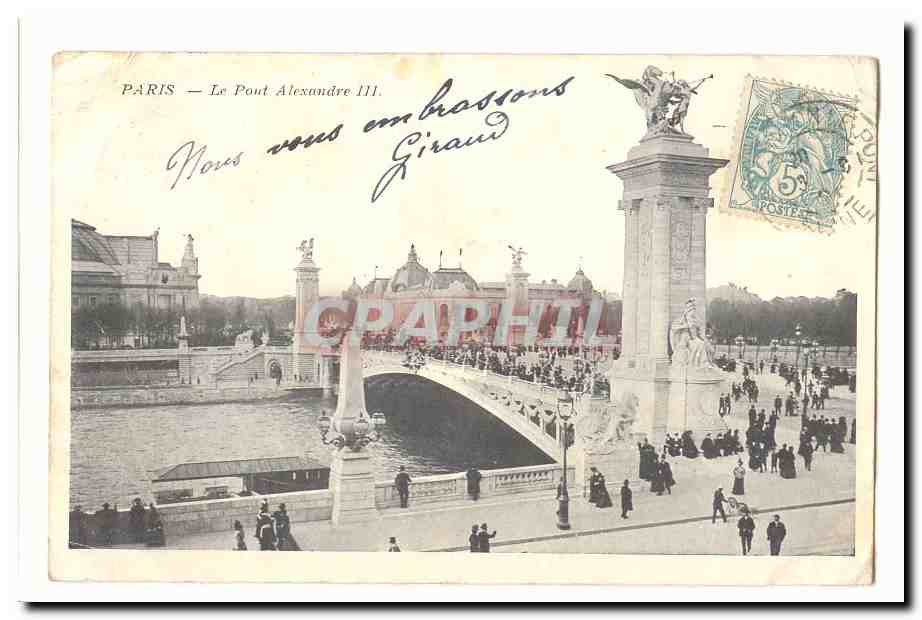 Paris (8eme) CPA Le pont Alexandre III