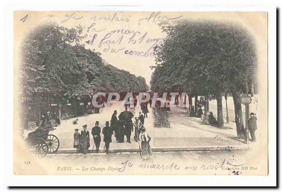 Paris (8eme) CPA Les Champs Elysees