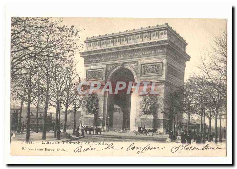 Paris (8eme) CPA L'arc de Triomphe de l'Etoile