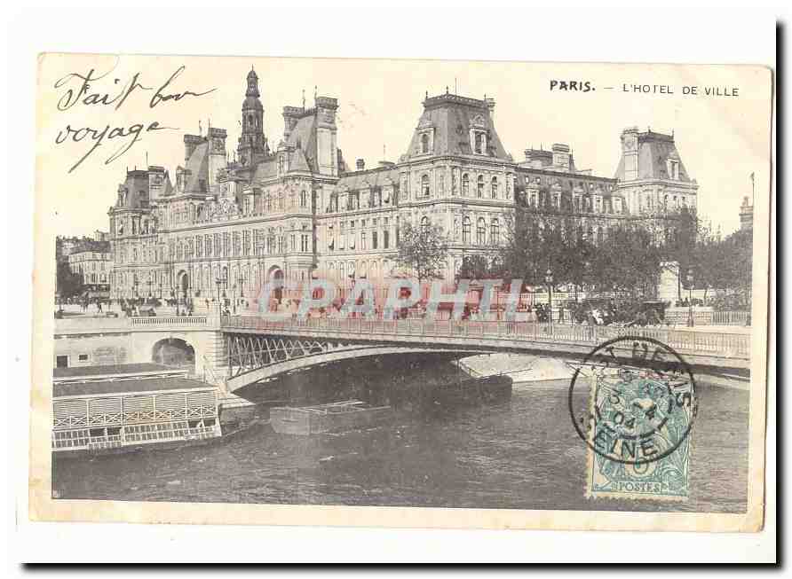 Paris (1er) CPA L'hotel de Ville