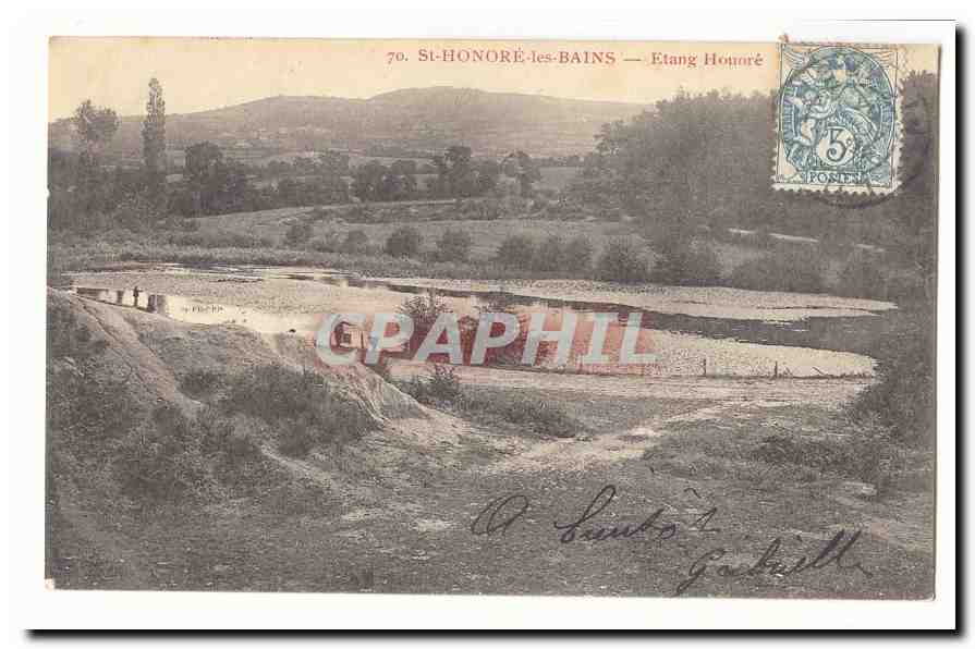 St Honore les Bains CPA Etang honore