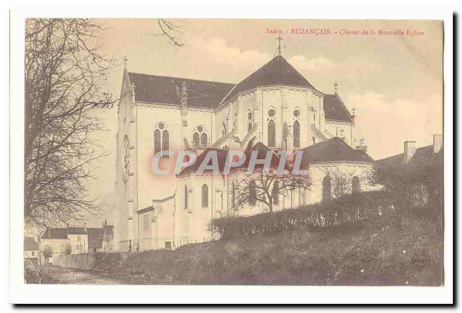Ruzançais - Chevet de la Nouvelle Église — Indre
