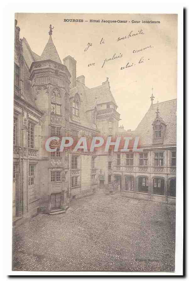 Bourges CPA Hotel Jacques Coeur Cour interieure