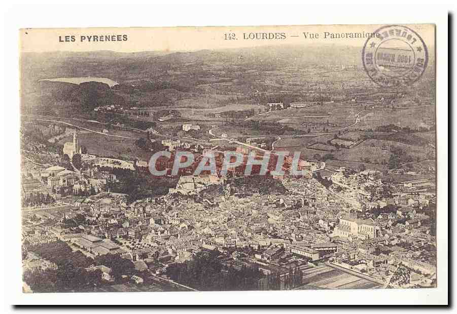 Lourdes CPA Vue panoramique