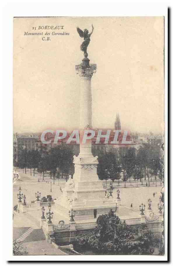 Bordeaux CPA Monument des Girondins