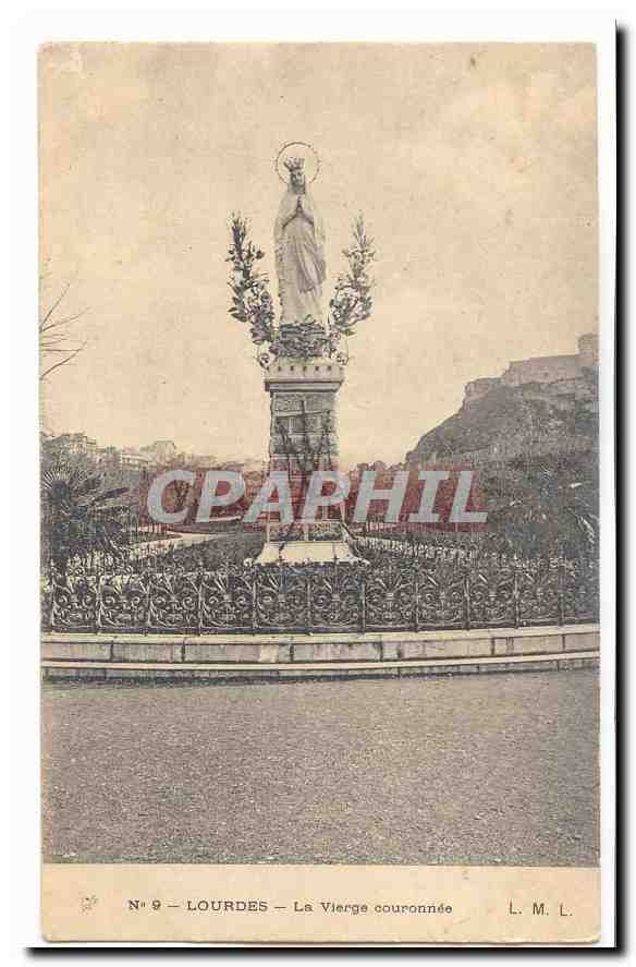 Lourdes CPA La Vierge couronnee