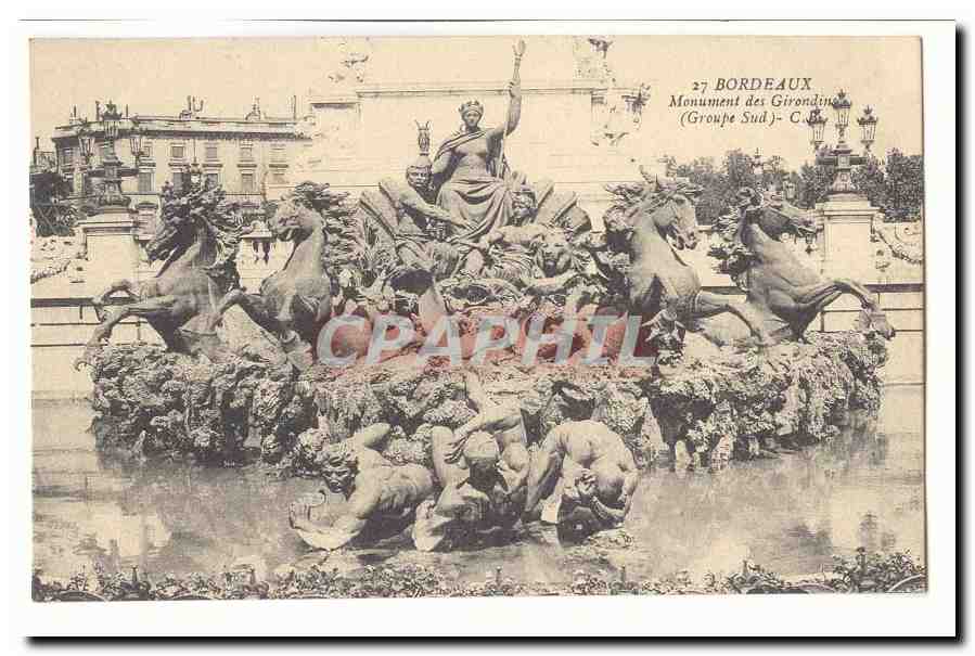 Bordeaux CPA Monument des girondins