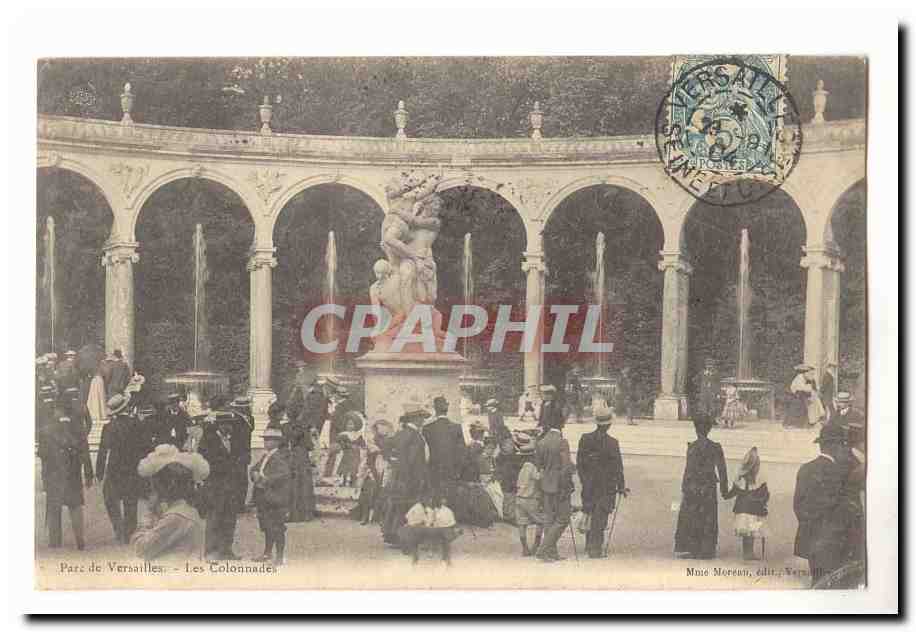 Parc de Versailles CPA Les colonnades