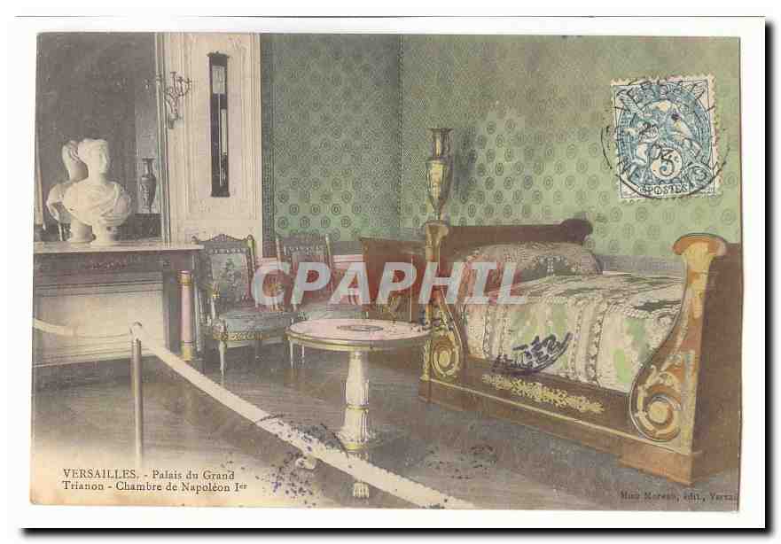 Versailles CPA Palais du Grand Trianon Chambre de Napoleon 1er