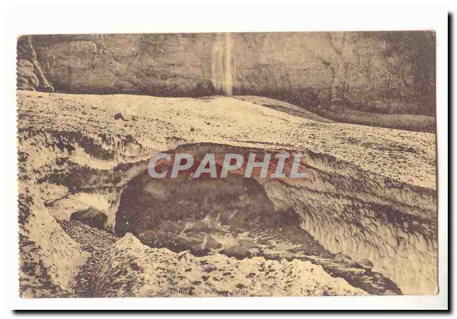 Gavarnie CPA Pont de neige