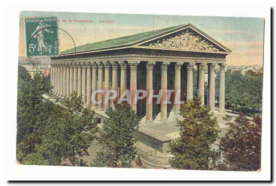 Paris (8eme) CPA Eglise de la MAdeleine