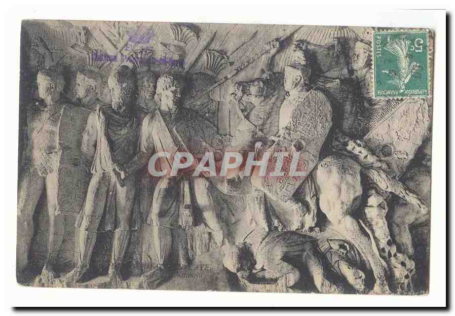 Relief de la bataille de Marathon — Musée du Louvre — éditeur LAYE