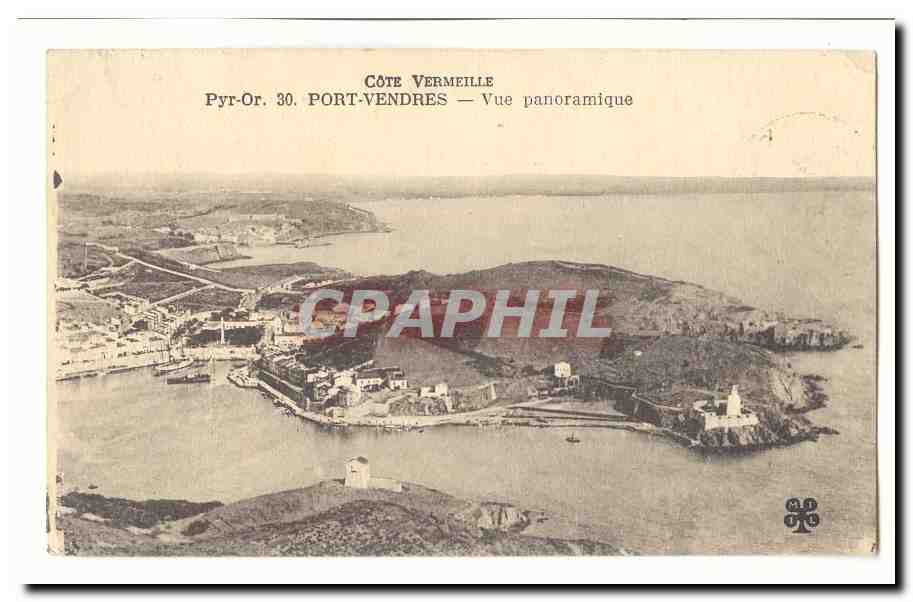Port Vendres CPA Vue panoramique