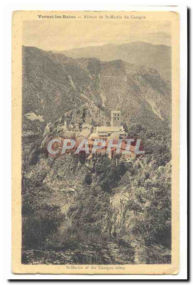 Vernet les Bains CPA Abbaye de St Martin du Canigou