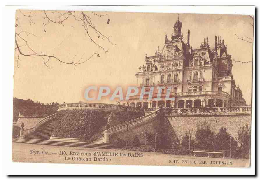 environs d´Amelie les Bains CPA Le chateau Bardou