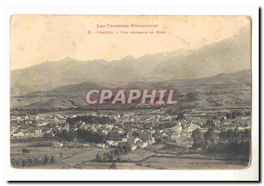 Prades CPA Vue generale du Nord