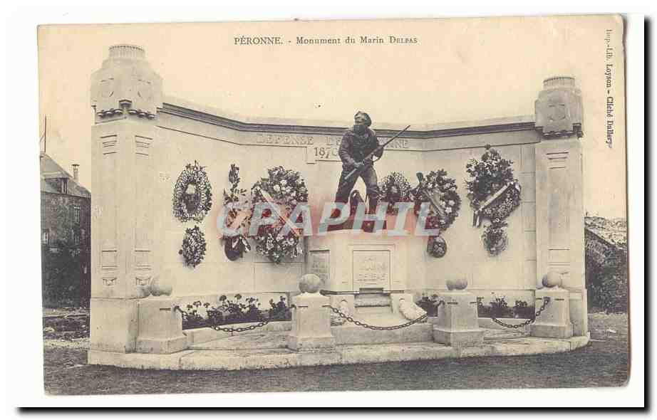 Peronne CPA Monument aux mots Delpas