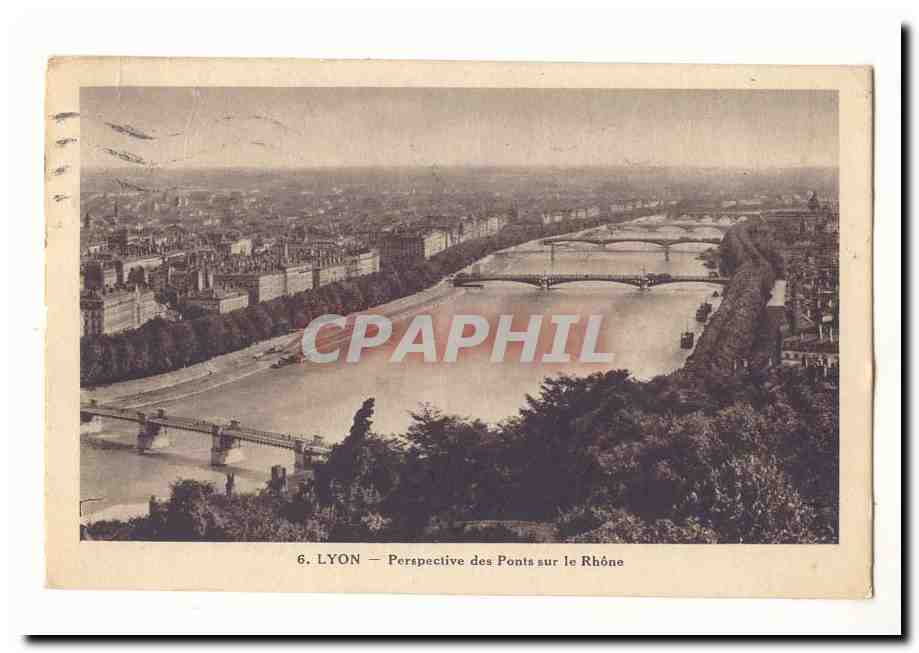 Lyon CPA Perspective des ponts sur le Rhone